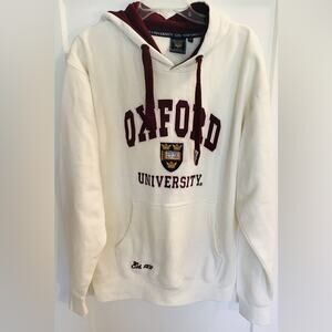 Oxford University Offical merchandise cream hoodie sweatshirt size XL